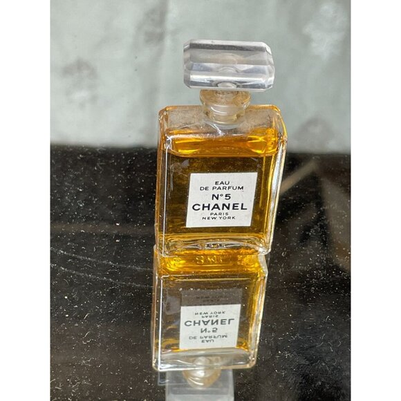 Chanel No. 5 Original .25 Perfume PLUS Collectible Bottles, FREE Box - Picture 4 of 15